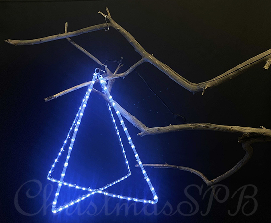 Светодиодная подсветка для деревьев «Пирамида 3D» (80х50см, 112LED, IP65)