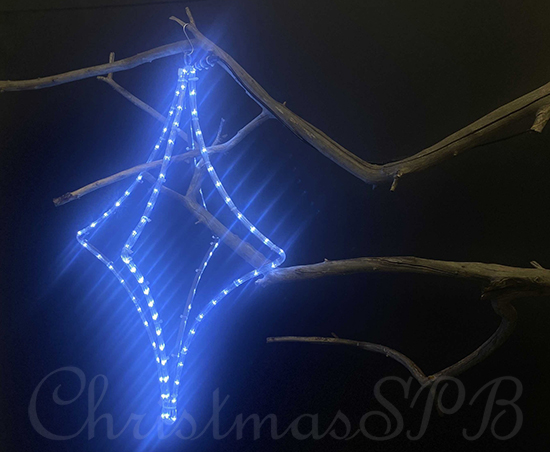 Световой подвес на деревья «Ромб 3D»