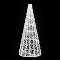 Световая конусная елка «Нарядная со звездой» (3,7м) белый