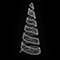 Световая конусная елка «Спираль со звездой» (2,7м) белый