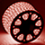 Светодиодный дюралайт трехжильный (28LED на 1м, бухта 100м, 3W, круглый 11мм, чейзинг) красный