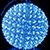 Светодиодная фигура «Шар с цветами сакуры» (15см, 80LED) синий