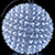 Светодиодная фигура «Шар с цветами сакуры» (18см, 100LED) белый