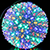 Светодиодная фигура «Шар с цветами сакуры» (18см, 100LED) RGB