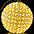Светодиодная фигура «Шар с цветами сакуры» (20см, 150LED) желтый