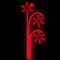 Светодиодная консоль «Фейерверк» (90х250см, статика, IP68, уличная) красный
