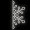 Светодиодная консоль «Большая снежинка» (90х210см, статика, IP68, уличная) белый