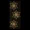 Светодиодная консоль «Три снежинки» (120х300см, статика, IP68, уличная) теплый белый