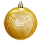 Елочные шары набор (6шт, d8см, глянцевые) золотой