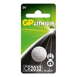 Батарейка GP Lithium (CR2032, 1 шт, 3В)