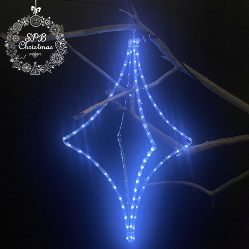 Световой подвес на деревья «Ромб 3D» (80х50см, 112LED, IP65)