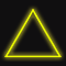 Световой подвес на деревья «Треугольник» (58х66см, 56LED, IP65) желтый