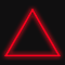 Световой подвес на деревья «Треугольник» (58х66см, 56LED, IP65) красный