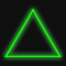 Световой подвес на деревья «Треугольник» (58х66см, 56LED, IP65) зеленый